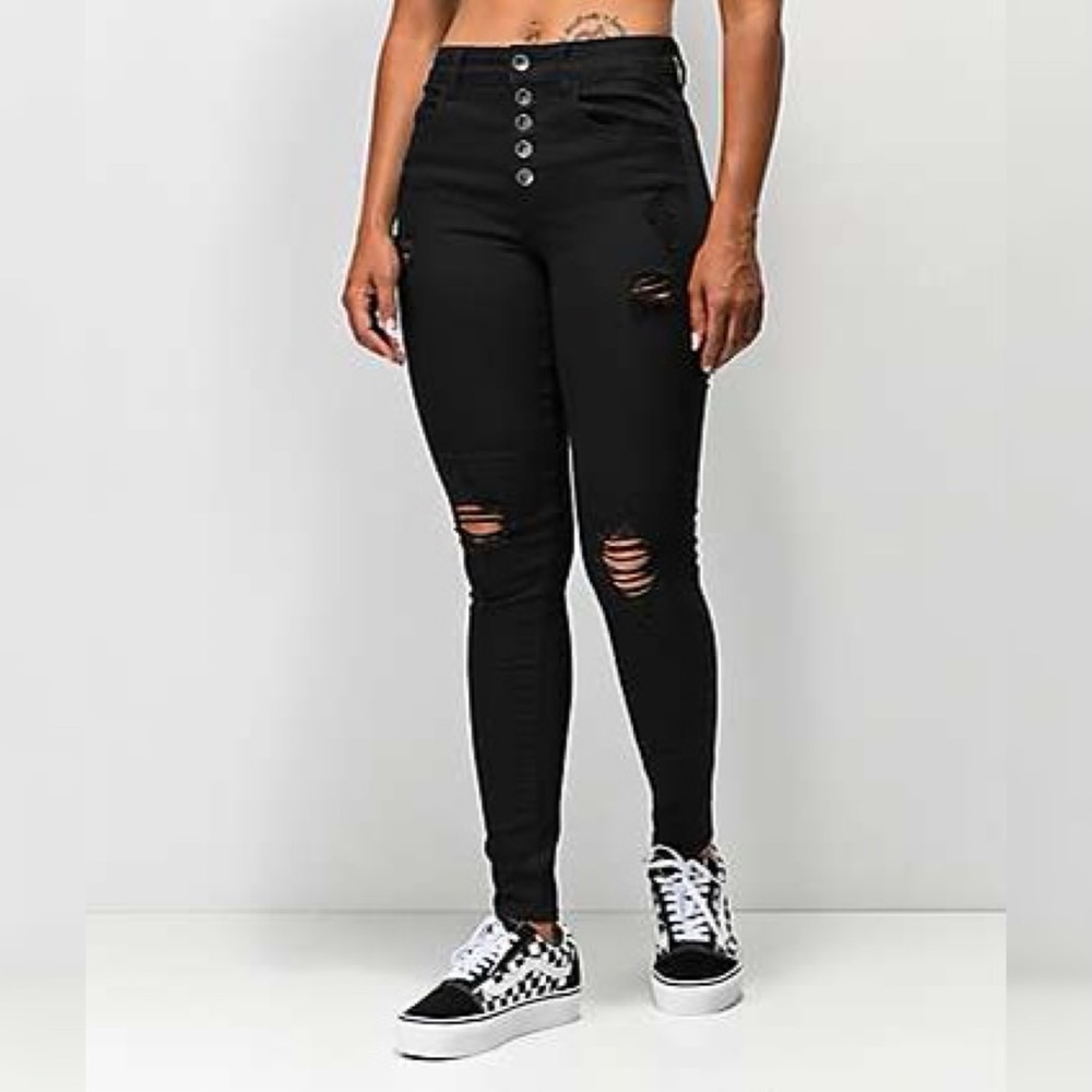 Empyre Drea High-Rise Black Jeggings